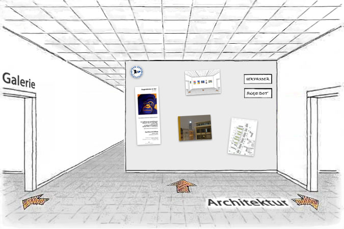 ... Sie befinden sich im Foyer ...